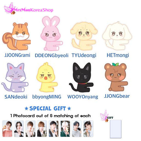 Ateez Aniteez Plush Doll Photo Card Holder – MrsMunKorea Shop