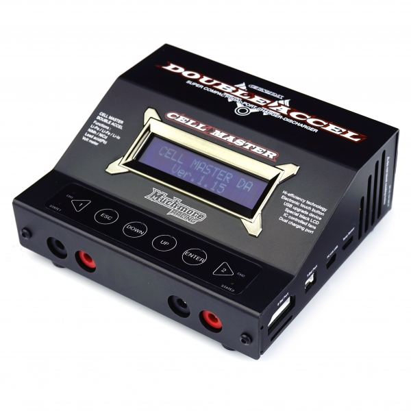 MM-CTXDAK Cell Master Double Accel Charger Black-Muchmore Racing