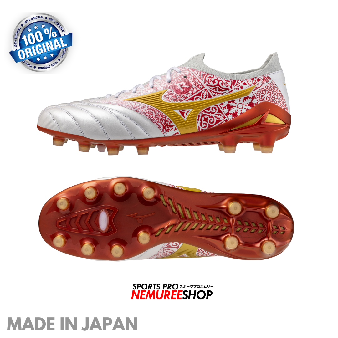 MIZUNO Football Shoes MORELIA NEO 4 BETA SR4 JAPAN (WHITE/RED/GOLD