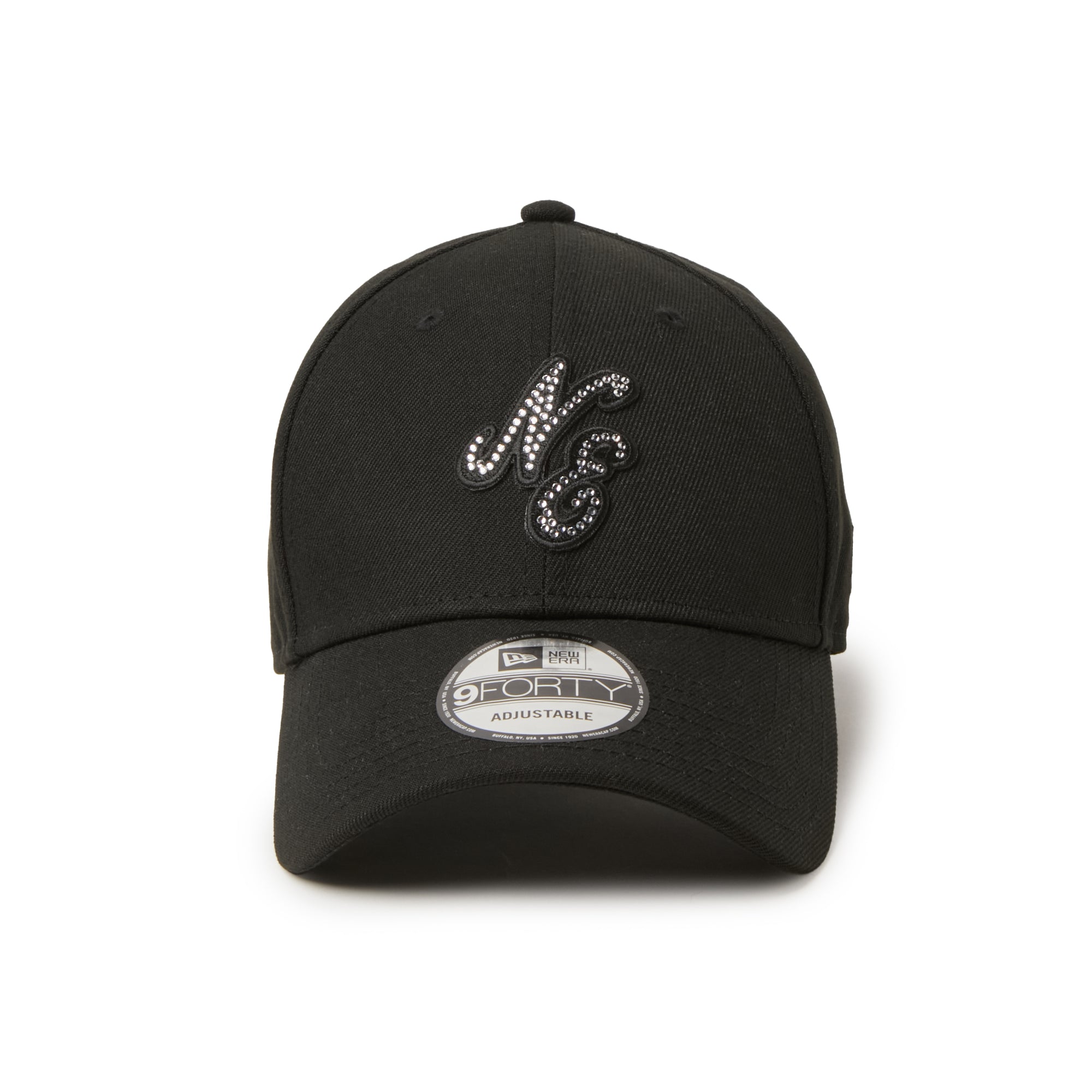9FORTY Rhinestone ラインストーン クラシックロゴ ブラック