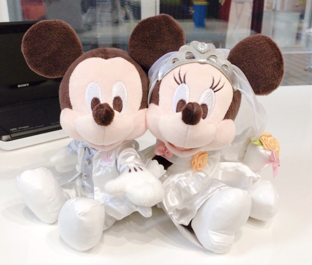 TDR ペアぬいぐるみ ミッキー＆ミニー ウェディングver-東京ディズニー
