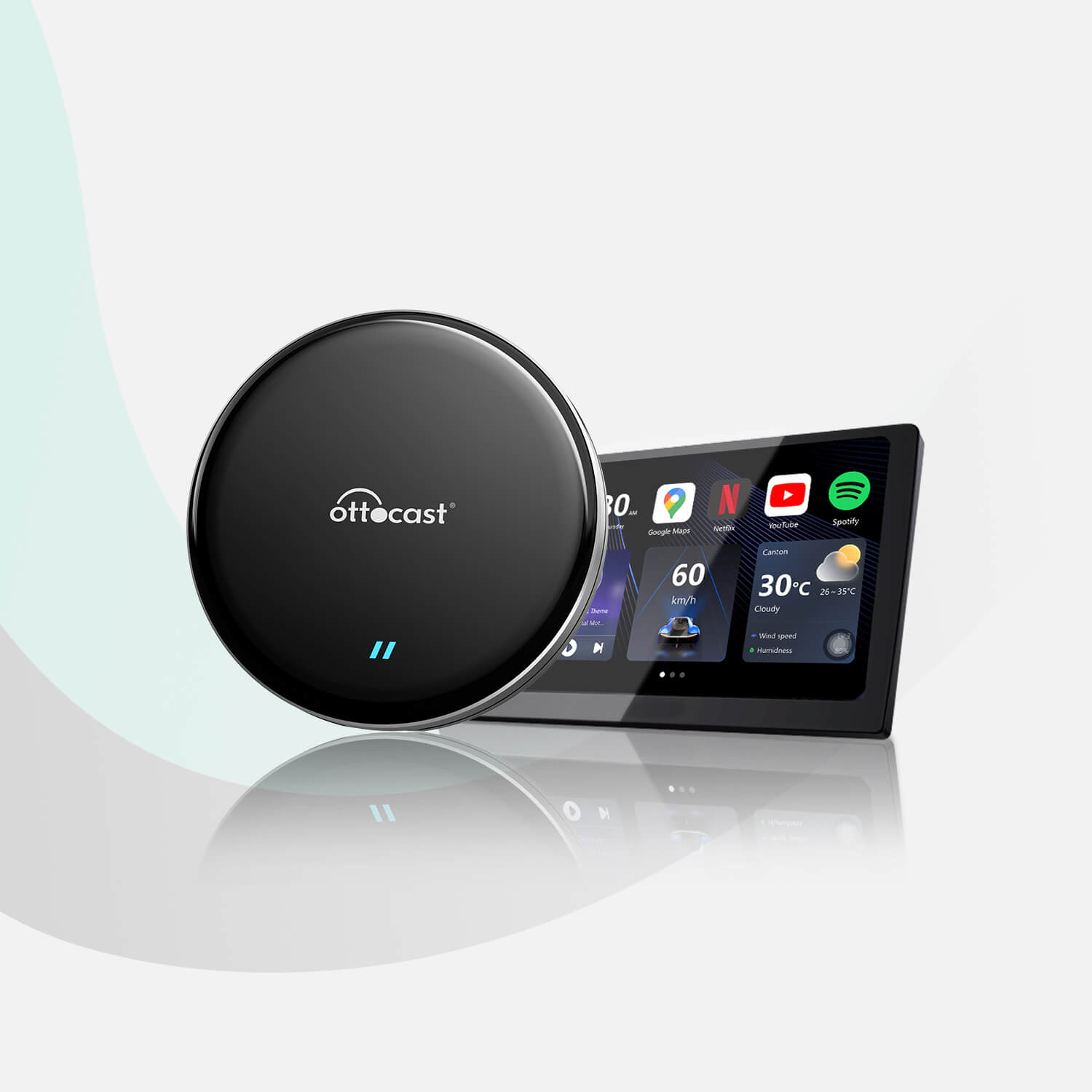 OttoAibox P3 Lite Wireless CarPlay Android Smart Media Box