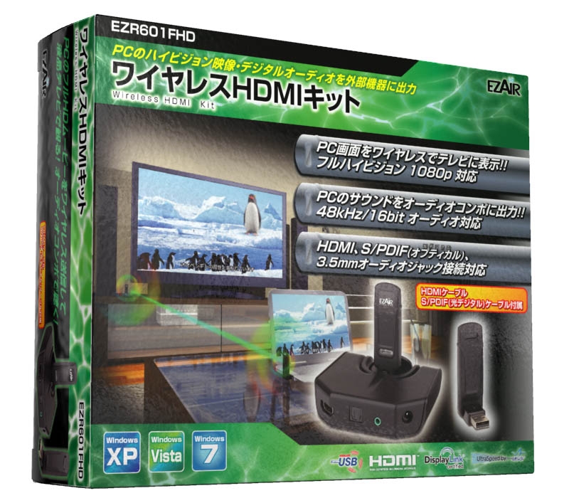 製品情報 ワイヤレスHDMIキット EZR601FHD | QUIXUN PRODUTS