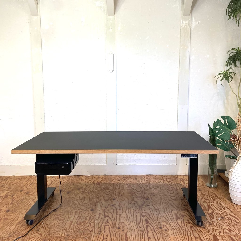 Kanademono 金物家具のかなでもの FlexiSpot E7 リノリウム天板 電動