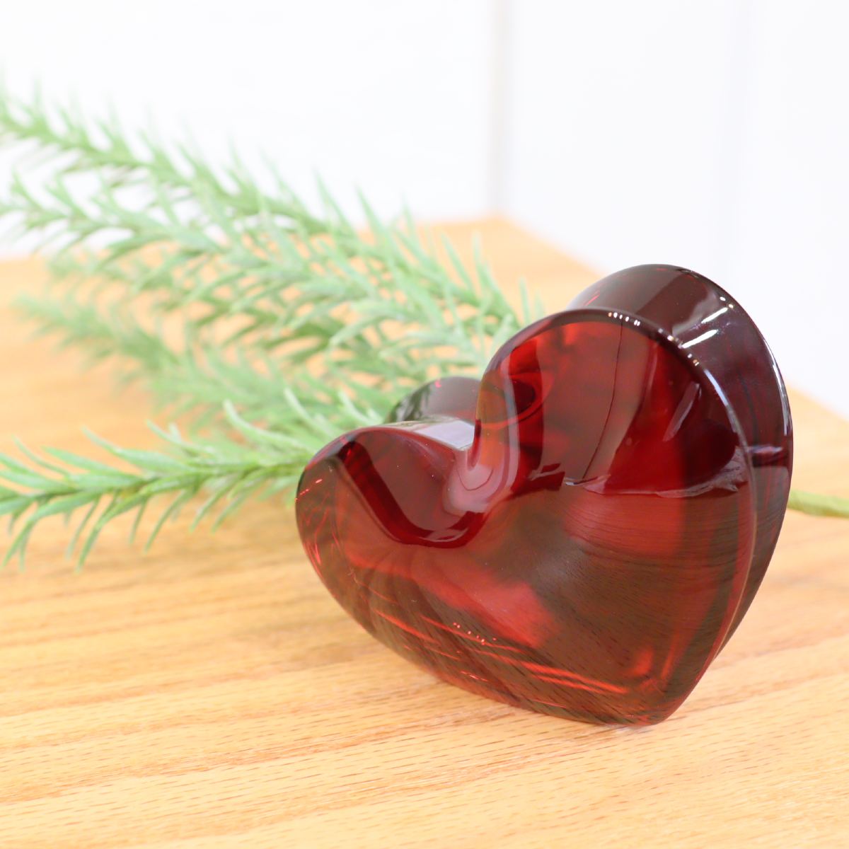 バカラ / Baccarat ザンザンハート ペーパーウェイト ハート型 レッド