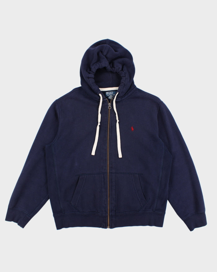 Vintage 90s Polo by Ralph Lauren Zip-Up Hoodie - XL – Rokit