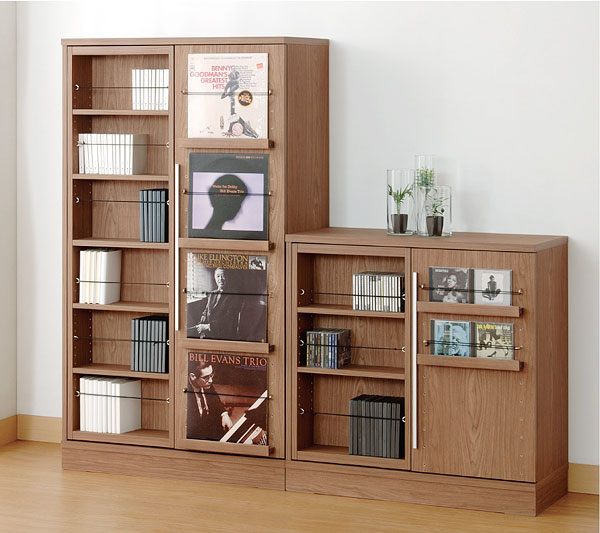 小島工芸・扉付きスライドボード【書斎家具通販】