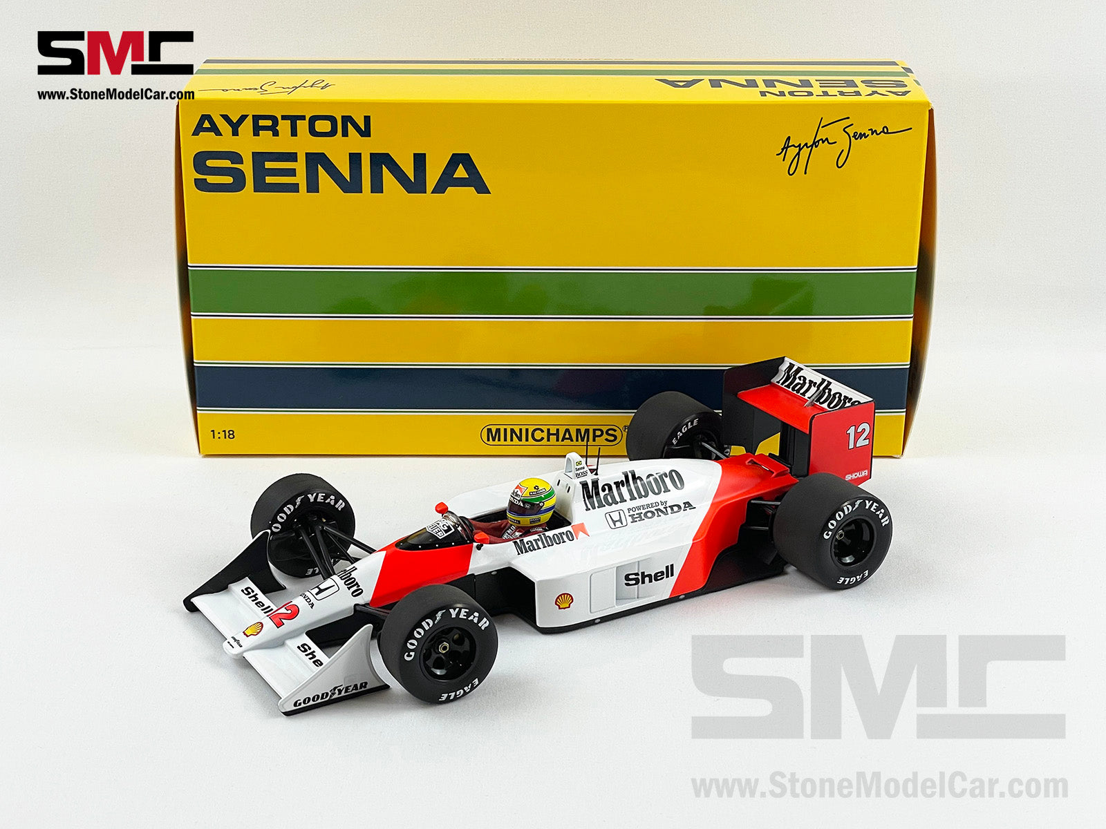 Mclaren F1 MP4/4 Ayrton Senna Japan 1988 World Champion 1:18