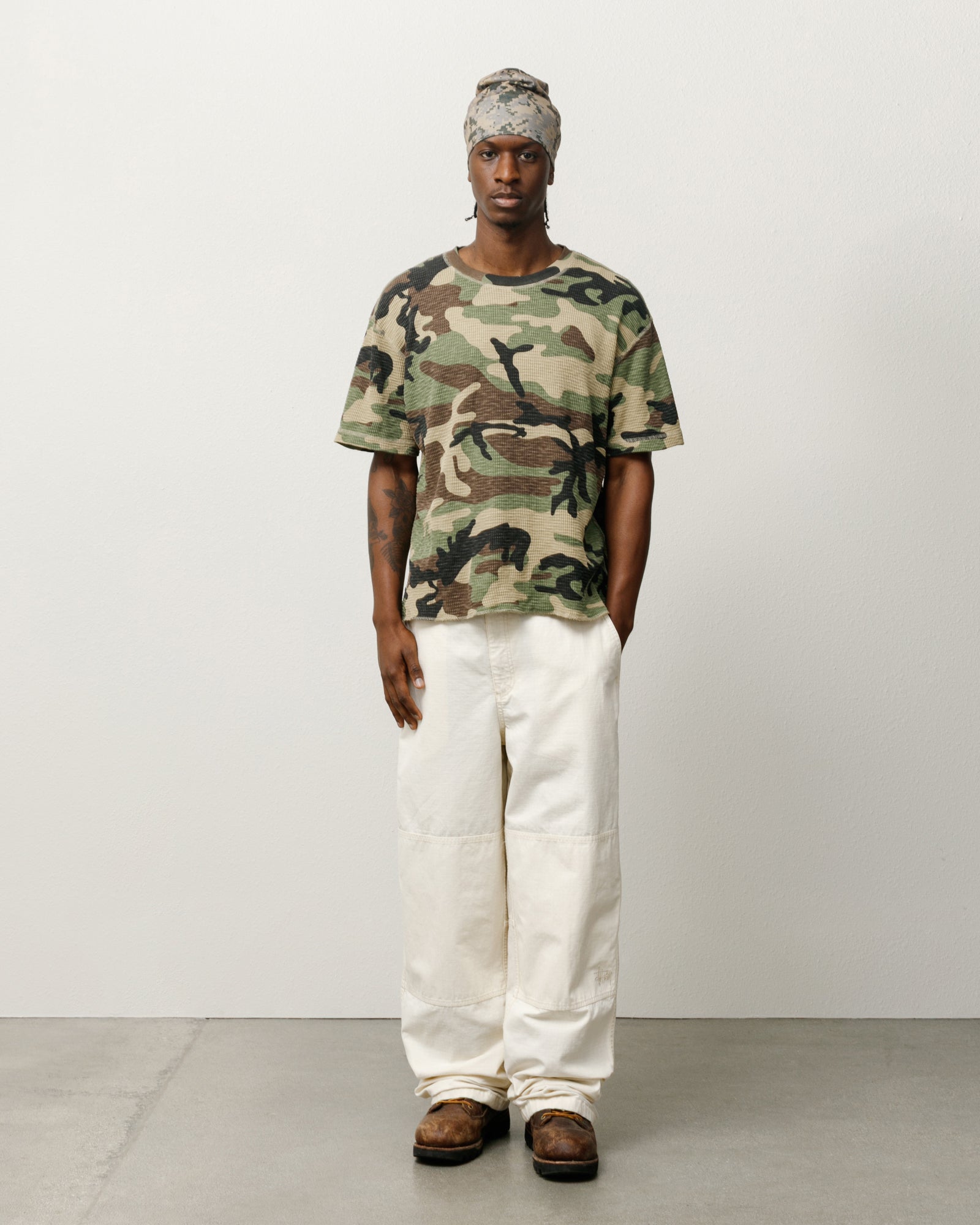 Pigment Dyed SS Thermal – Camo | Tops & Knits | Stüssy
