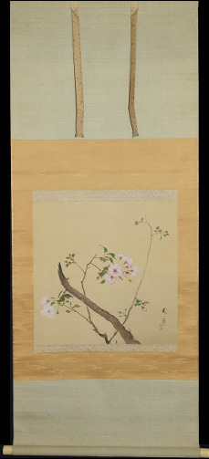 武田鼓葉「桜花図」：B-2493[掛け軸]古美術谷口