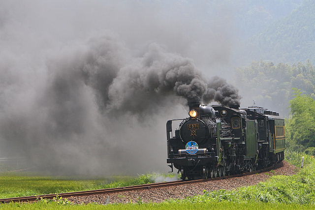 山口線「SLやまぐちDX号」2008年8月2日夏