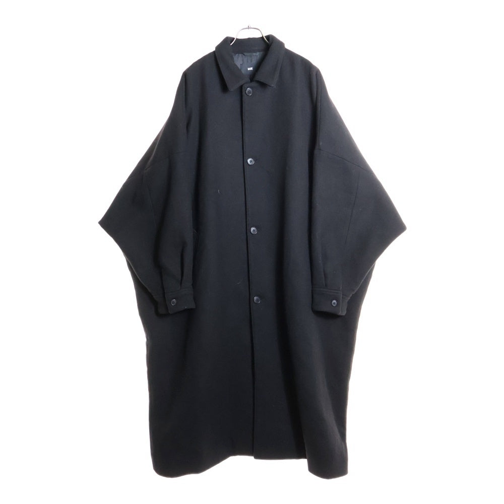 HARE(ハレ) ウール ワイド ステンカラーコート ブラック HA030160AD