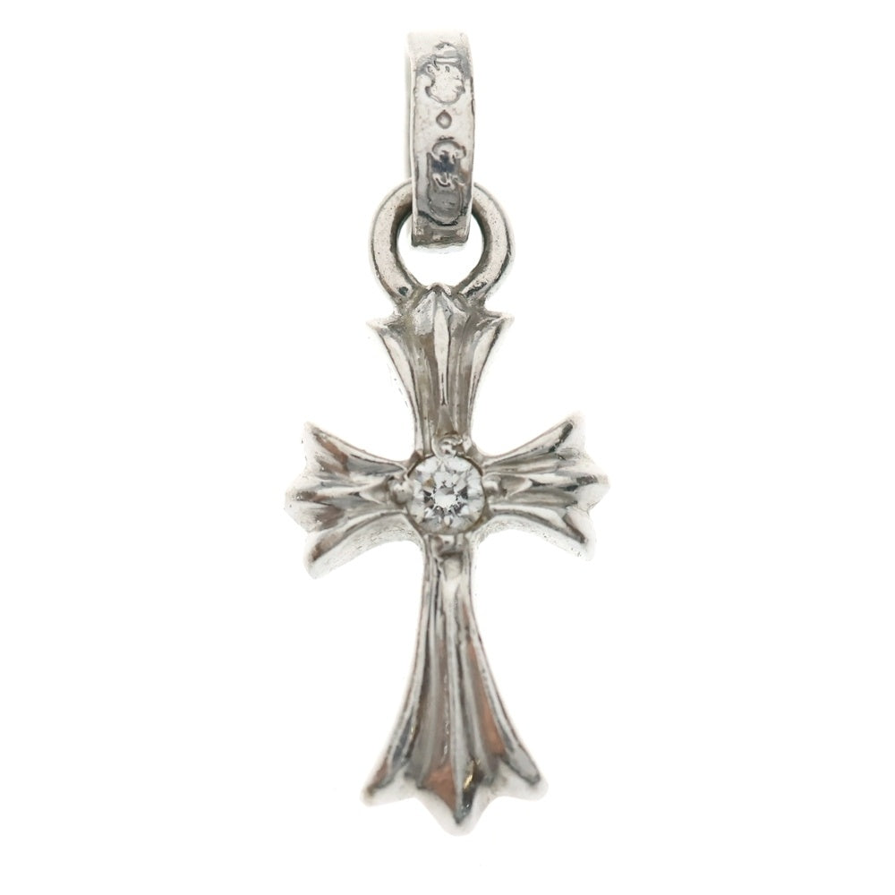 CHROME HEARTS(クロムハーツ) 18KWG CRS BBYFAT DIA ベイビーファット