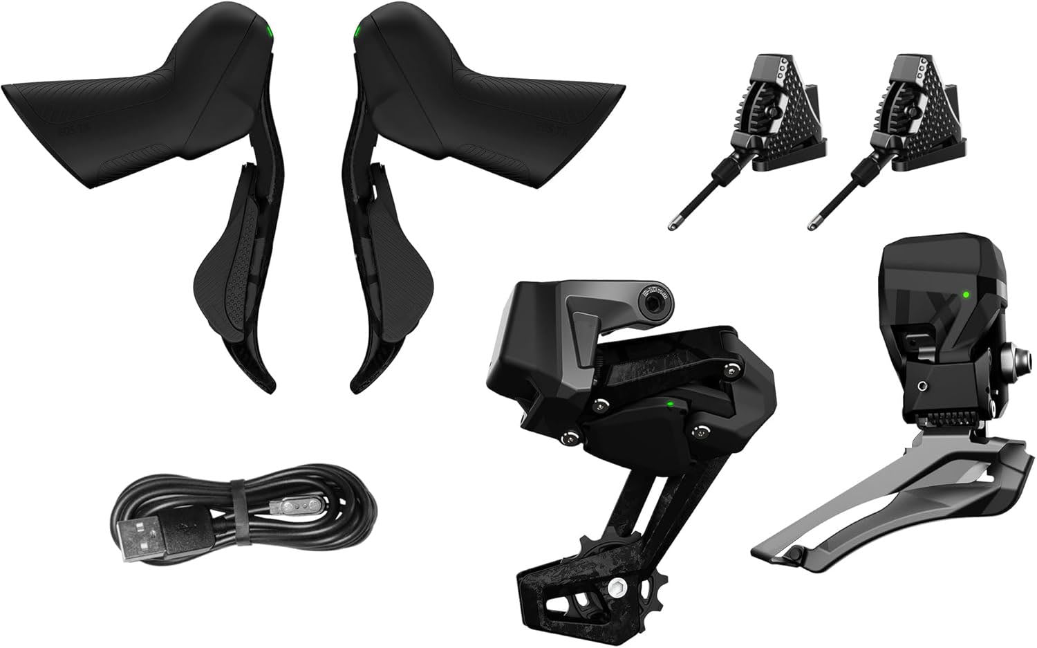 Wireless Wheeltop EDS TX RA7000 Carbon Fiber Disc Brake Groupset