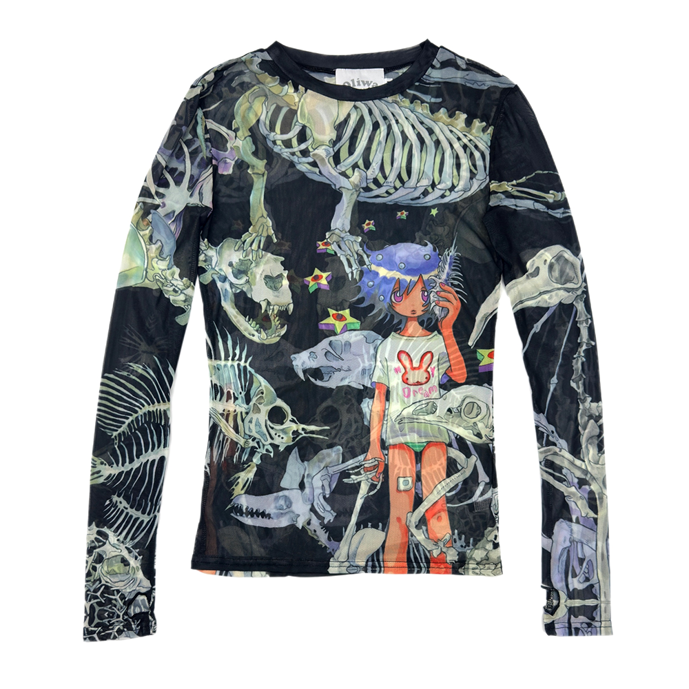 Dream Tattoo Mesh Top 'Black' – Yumin Ha