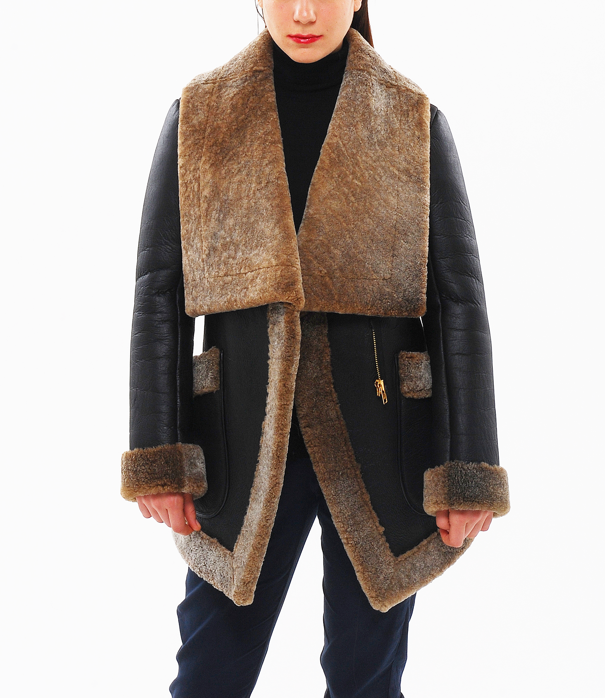 mouton zip jacket（BR） | 9 NINE LABEL