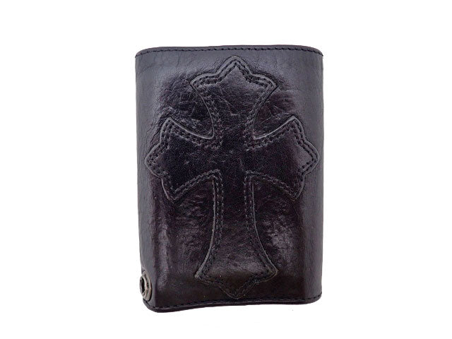 CHROME HEARTS クロムハーツ Trifold Wallet Cemetery Cross Patche 3