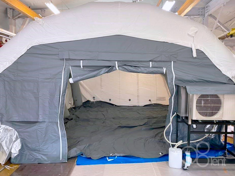 防災用・簡易隔離用エアーテント | お取り扱い製品 | 丸八テント商会