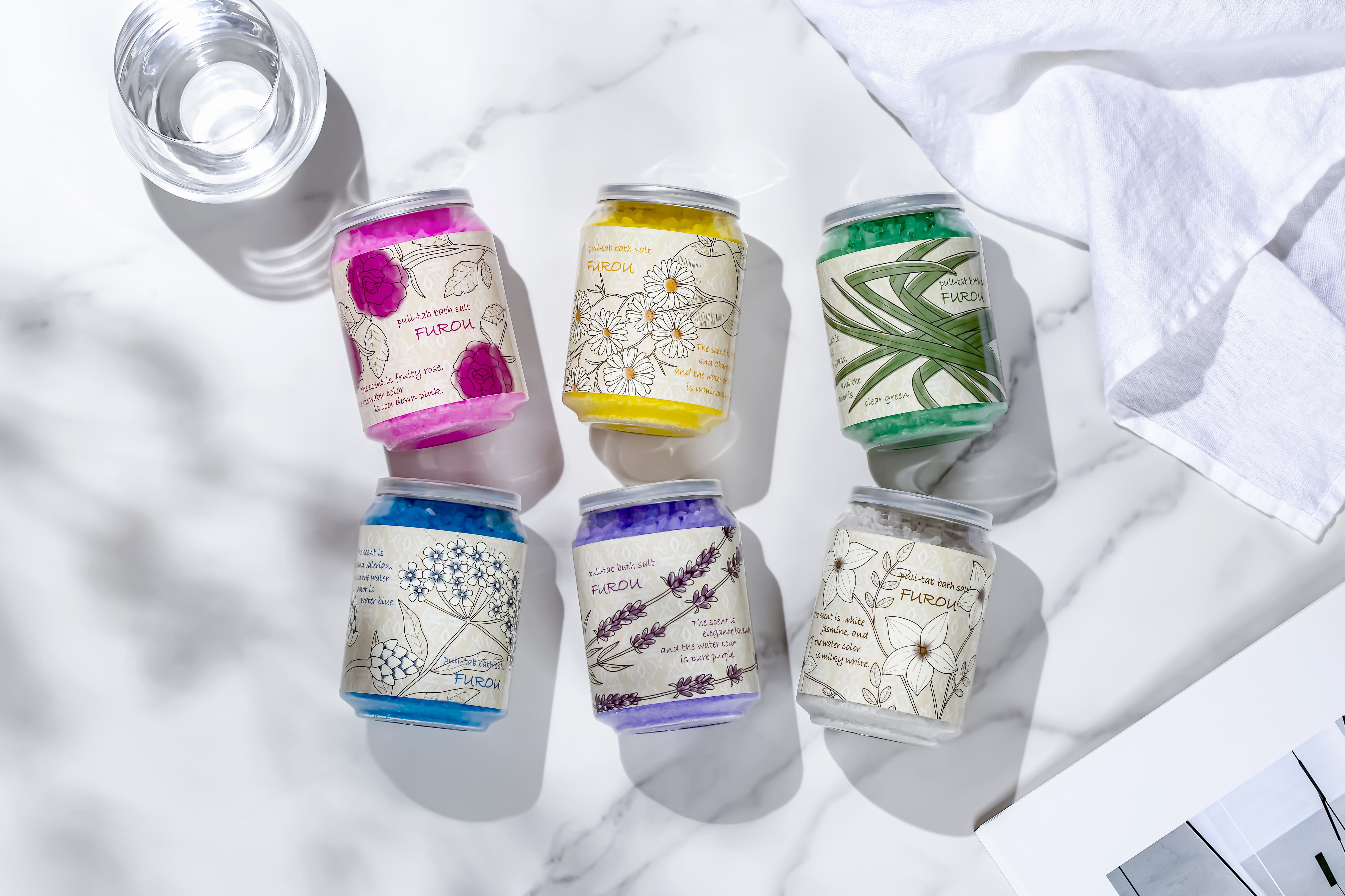 新商品】入浴タブ缶FUROU Herbal SIX シリーズ