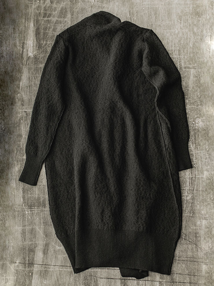 DANIEL ANDRESEN GREEN ロングニットカーディガン / BLACK