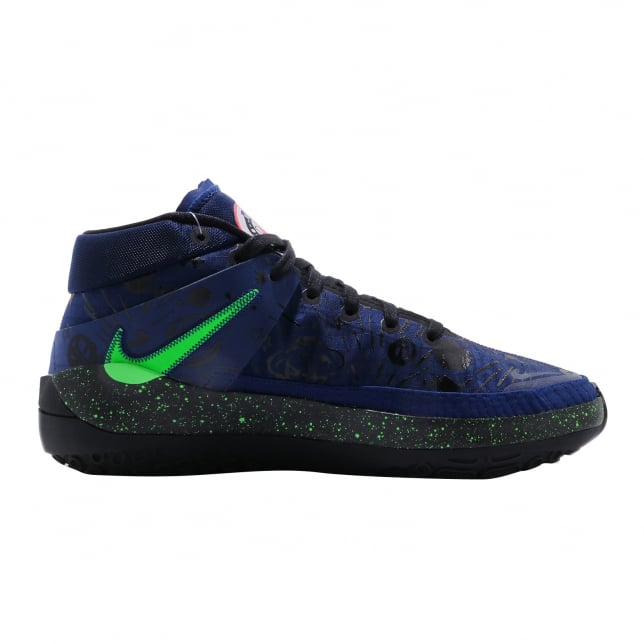 Nike KD 13 Blue Void Black Green Strike - Apr 2020 - CI9949400