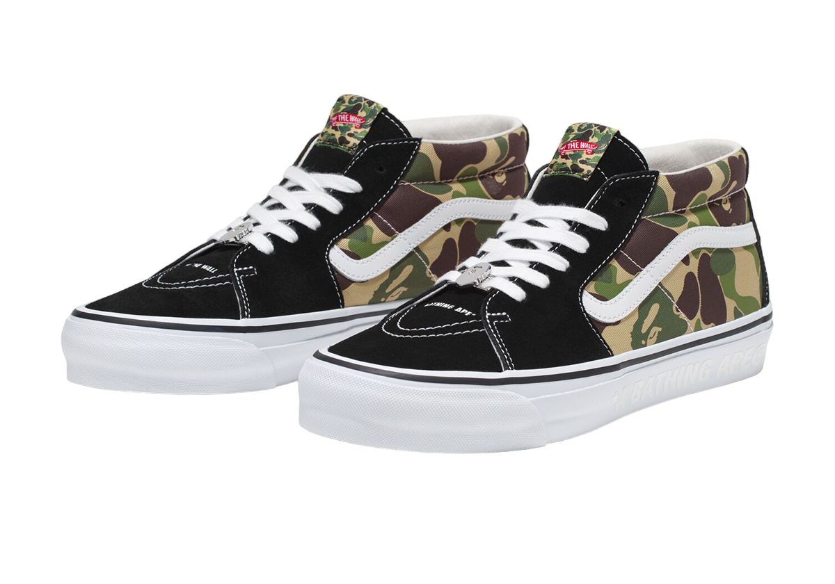 Bape x Vans Sk8-Mid - Jul 2024 - VN000MZGCX3 - KicksOnFire.com