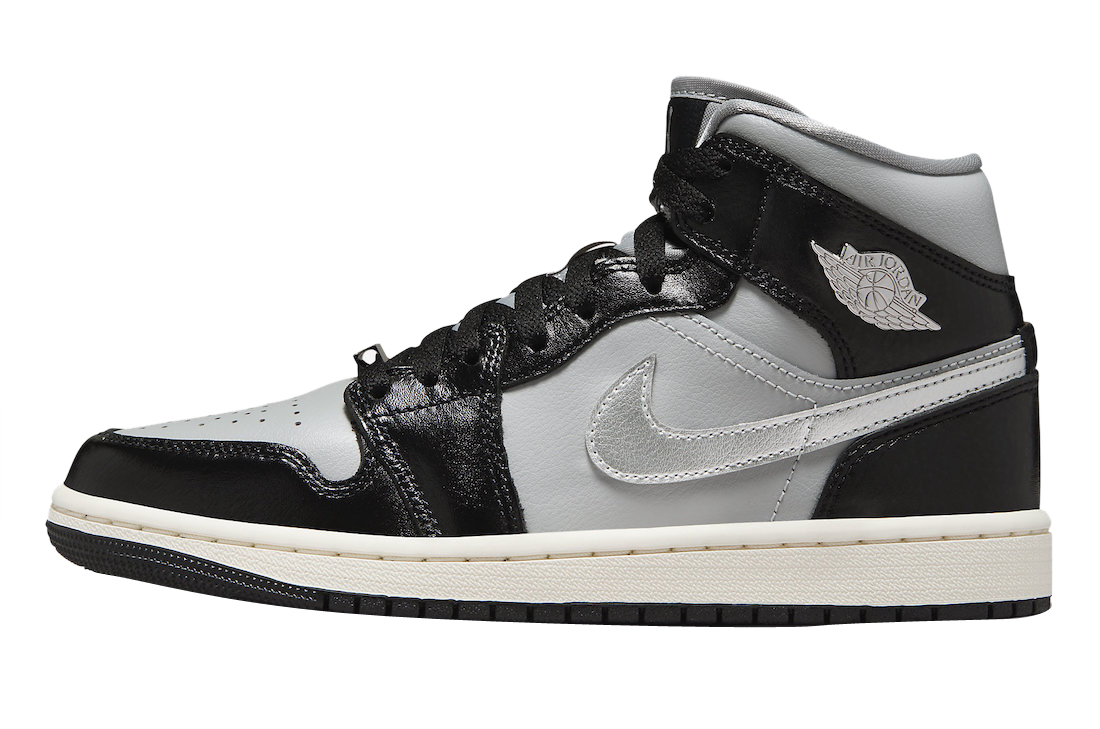 Air Jordan 1 Mid WMNS Black Chrome - Oct 2023 - FB9892-002