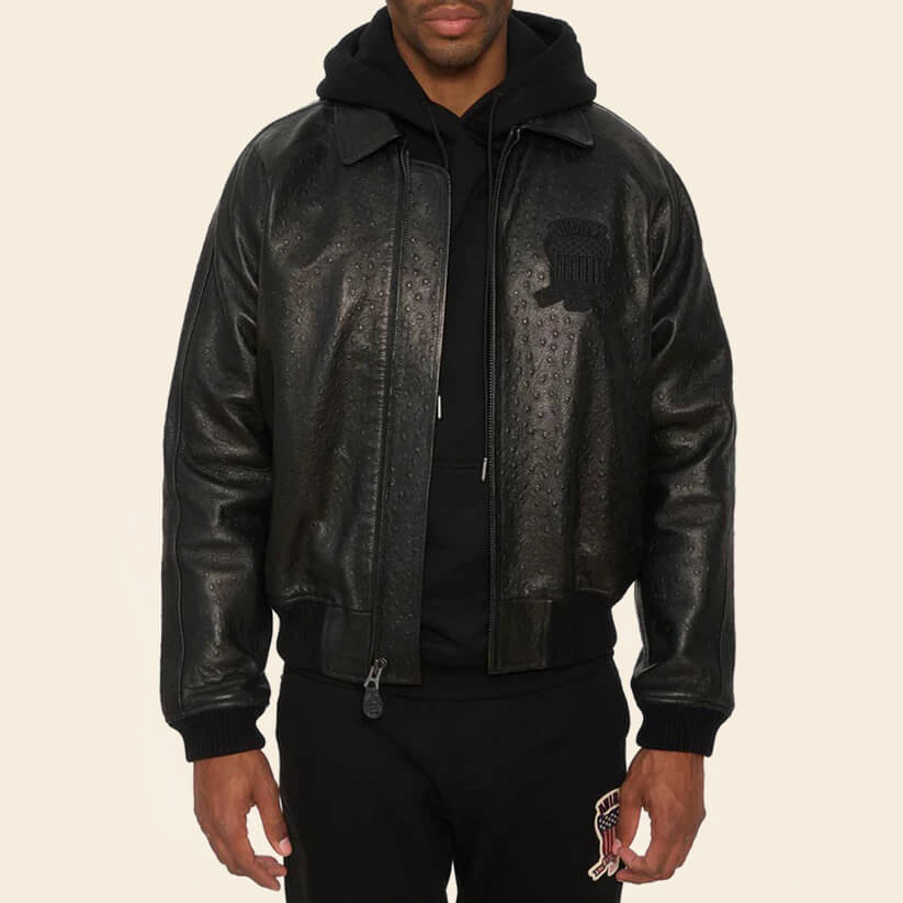 New Black Limited Edition Avirex Leather Jacket - Avirex USA