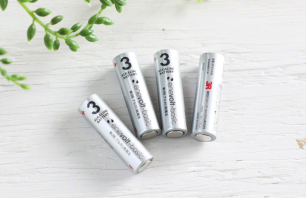 enevolt エネボルト Basic アルカリ乾電池 単3形 4本セット 3R-EVA34