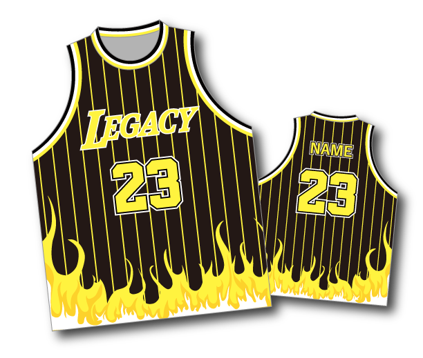 バスケユニフォーム LAKERS風×炎(ver1) - T LAB