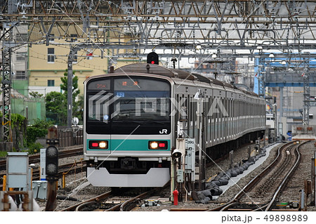 JR常磐緩行線209系1000番台通勤型電車の写真素材 [49898989] - PIXTA