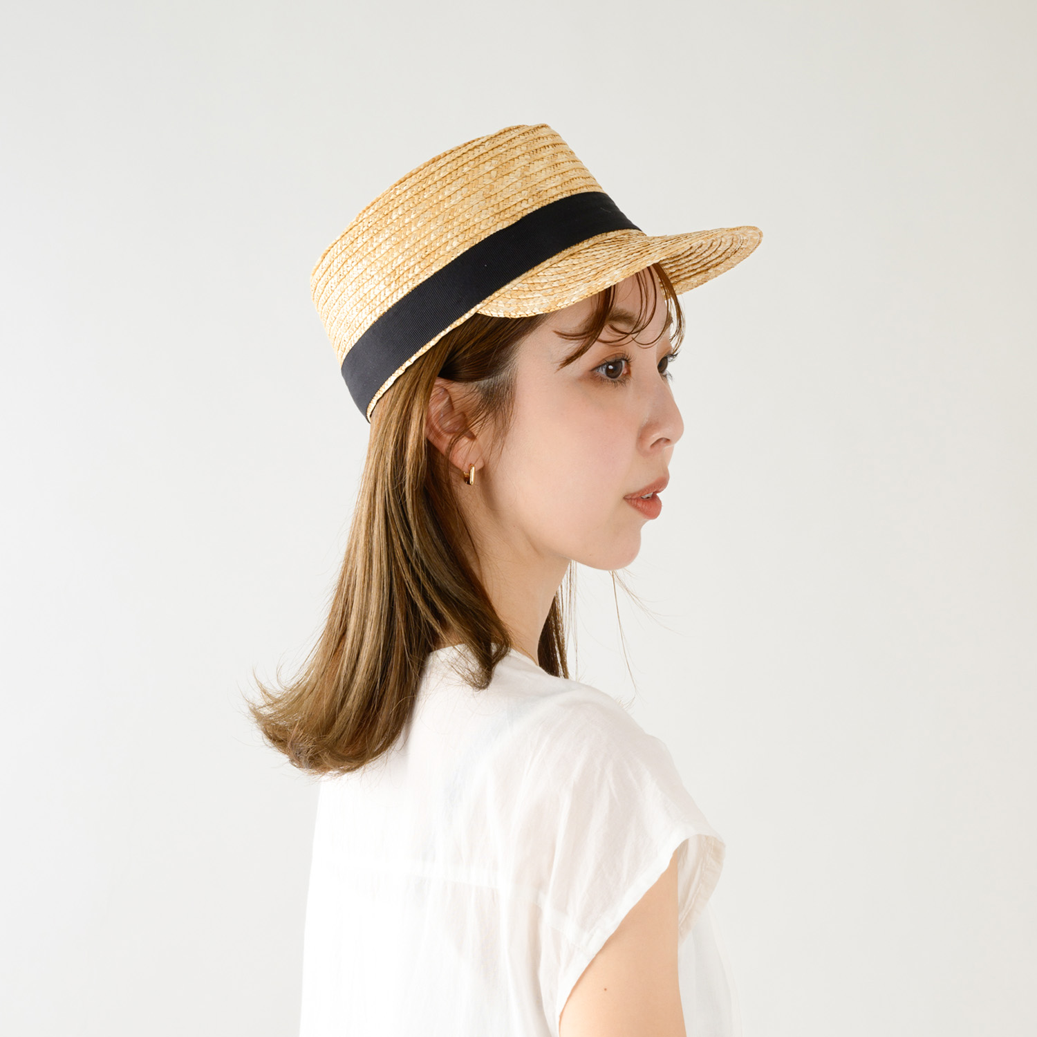 田中帽子店Mathis（マチス）麦わらキャップ（婦人用）／56.5cm 婦人用