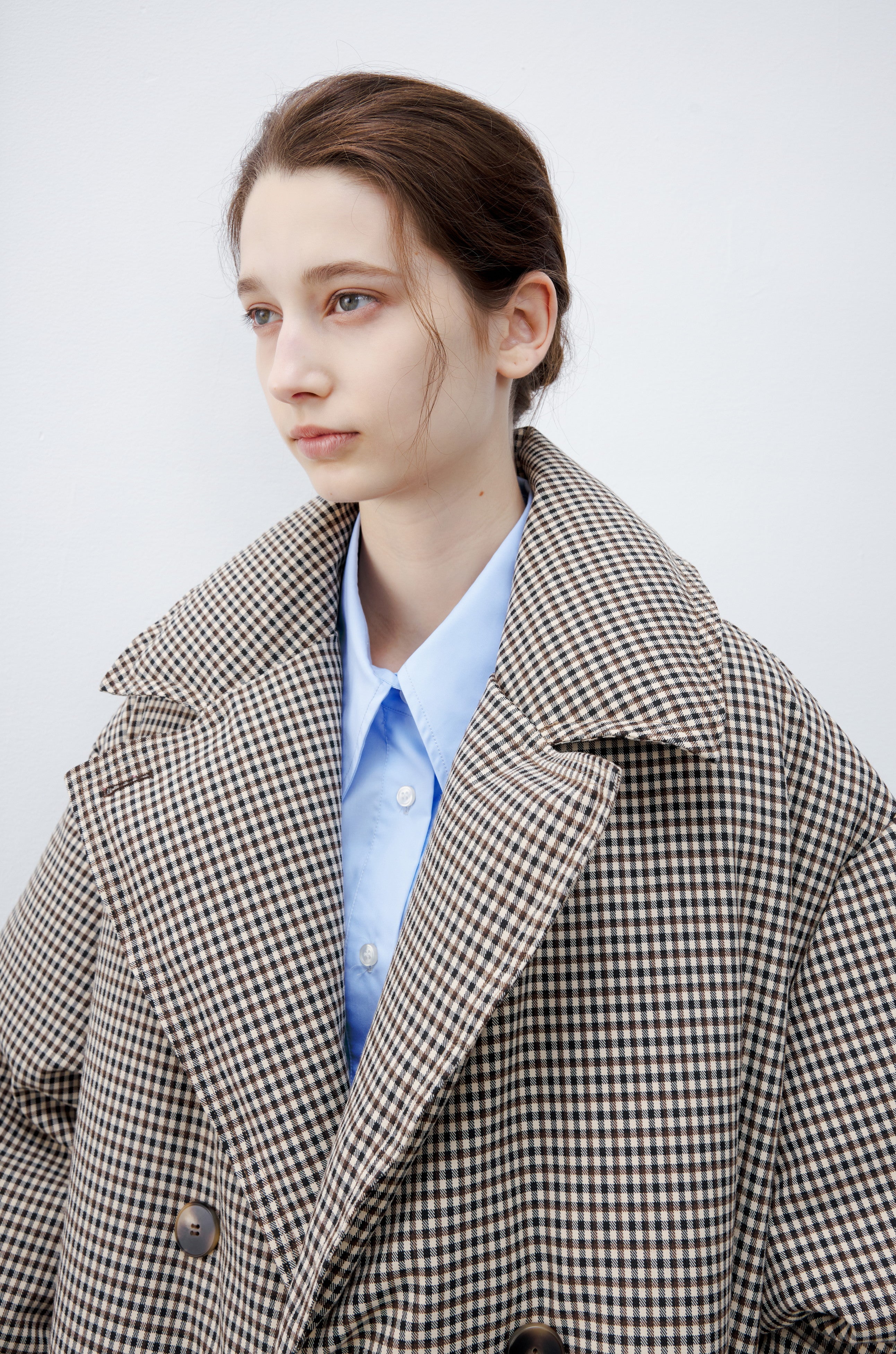 CLASSIC PLAID DOWN COAT / クラシカルチェックダウンコート