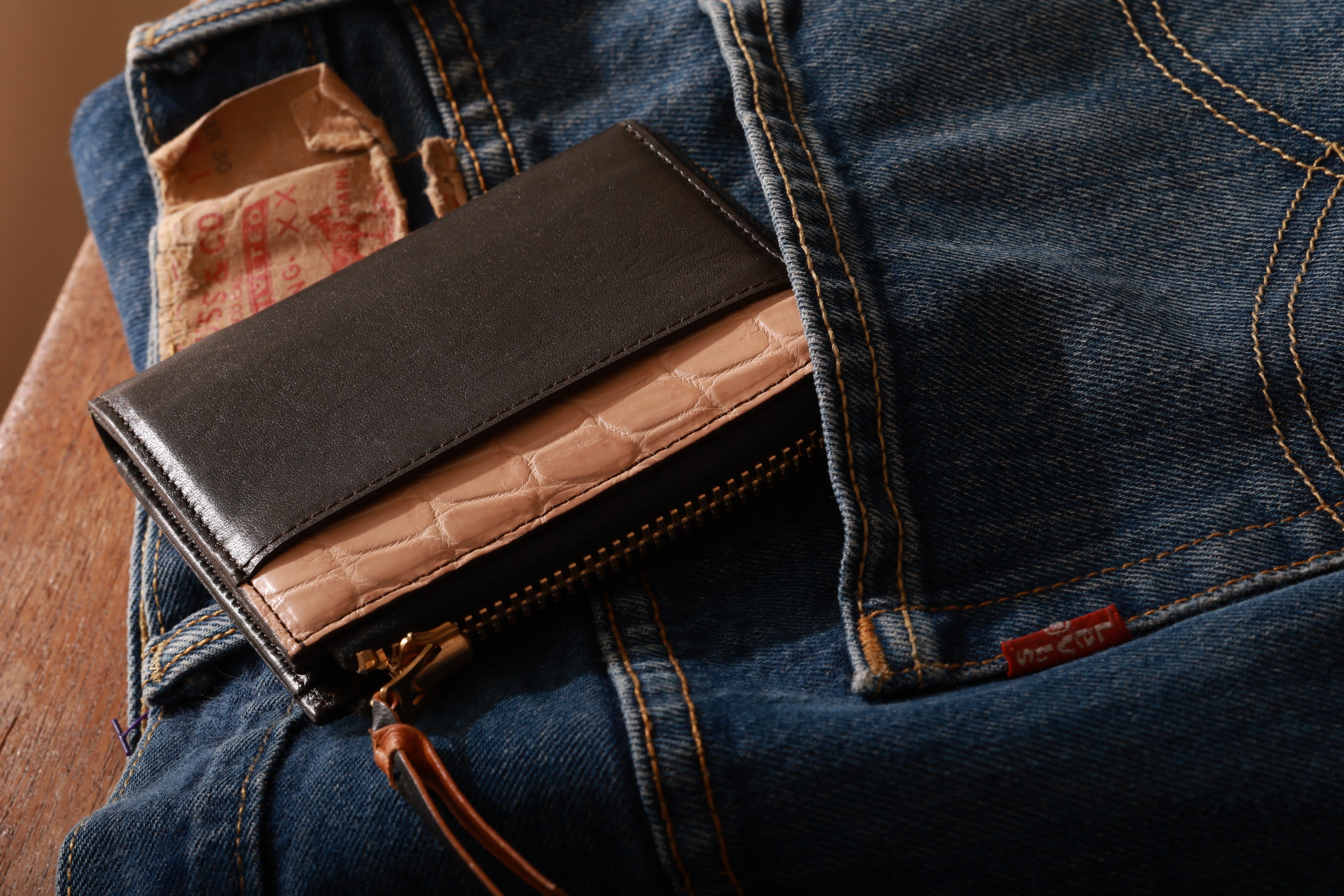 池田工芸 × Lightning 純国産「茶芯」ホースハイド×「ヌメ