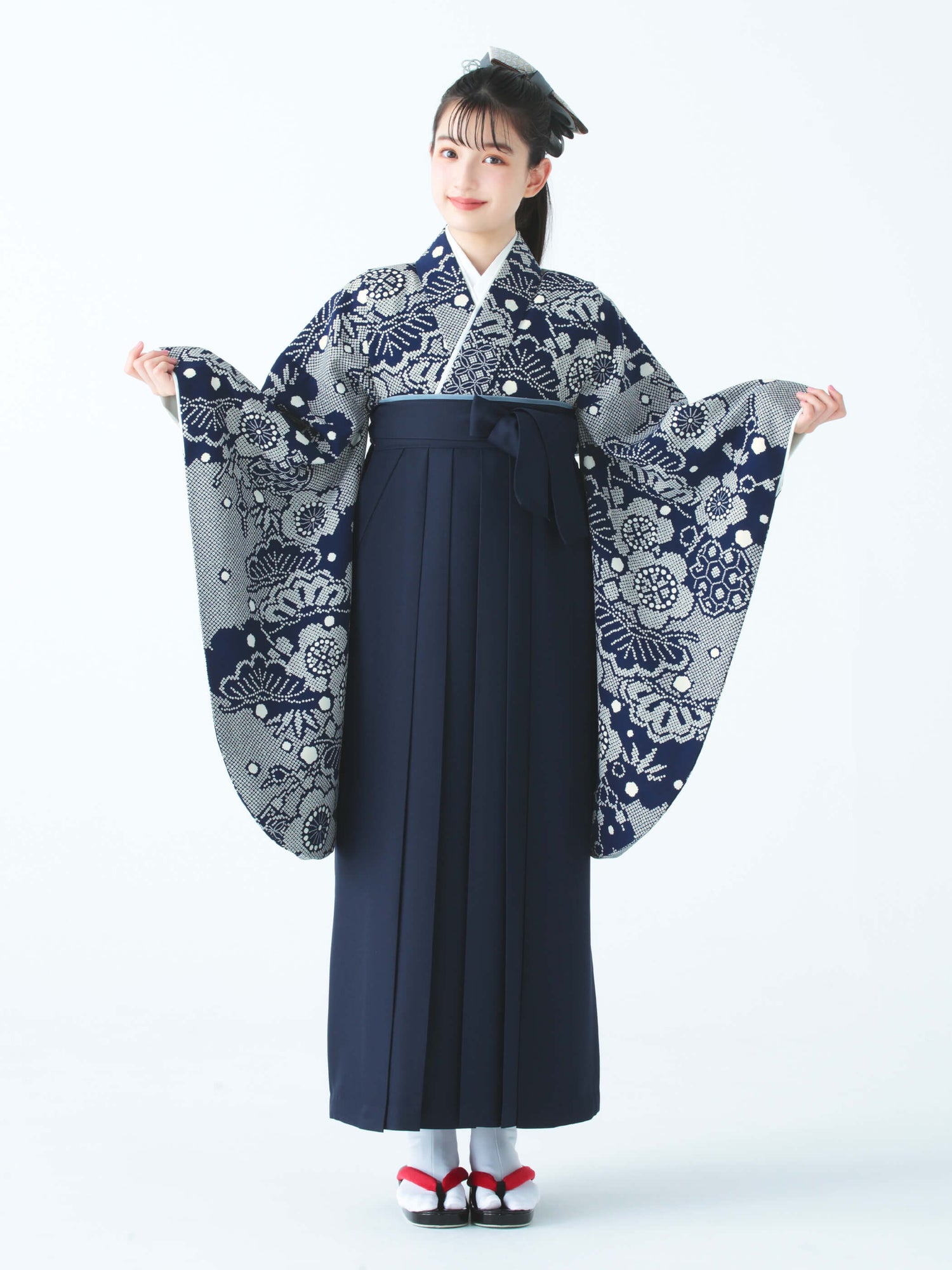C0023 疋田梅松/紺 | 卒業式小学生袴レンタル | tententen – tententen