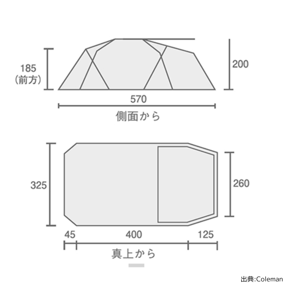VC ワイド2ルームSTD/Coleman - TENT MONSTER RENTAL