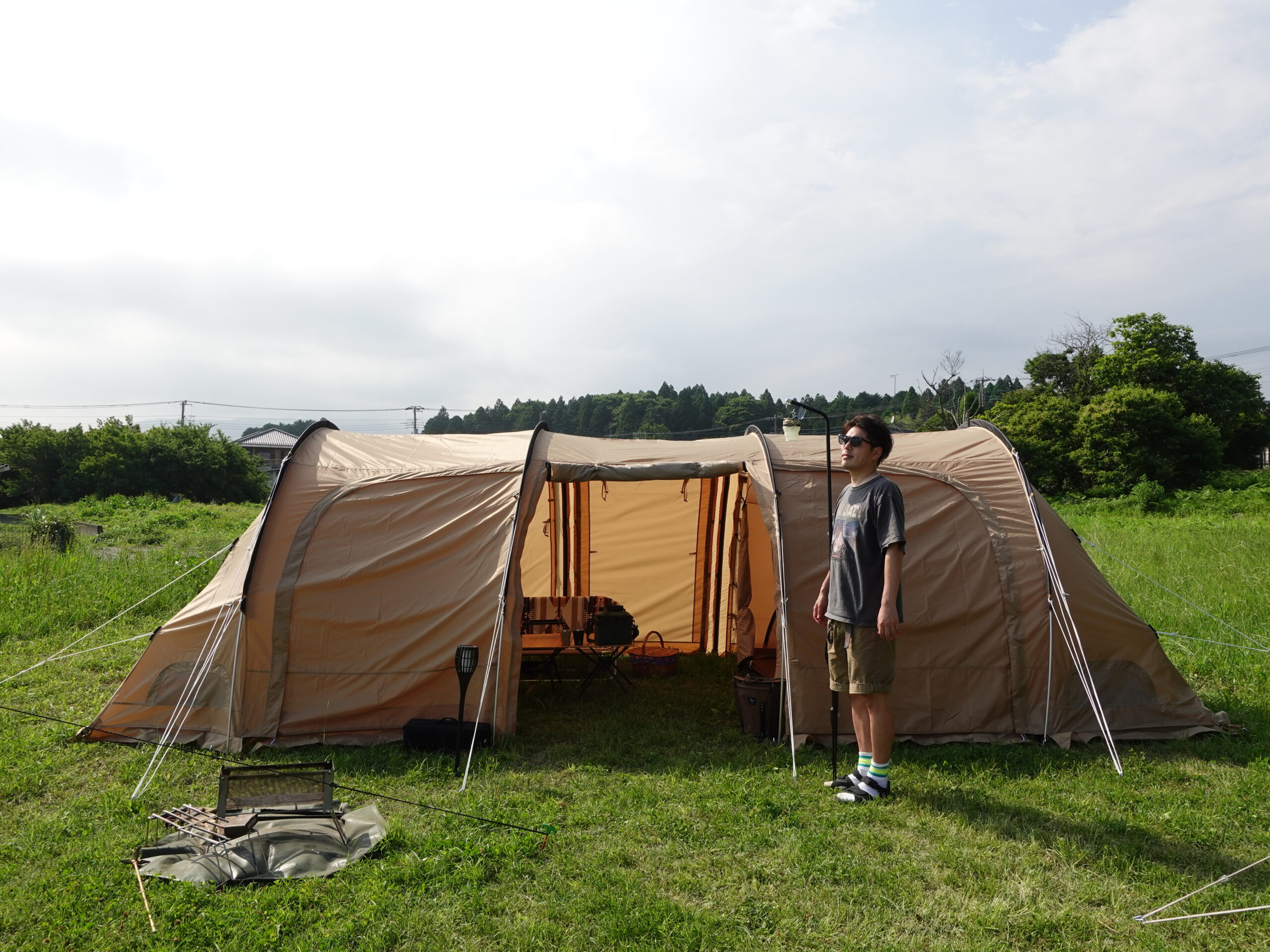 カマボコテント3M（タン） - TENT MONSTER RENTAL