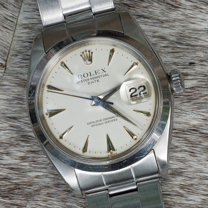 ROLEX OYSTER PERPETUAL DATE Ref.1500 Big Logo – TIMEANAGRAM