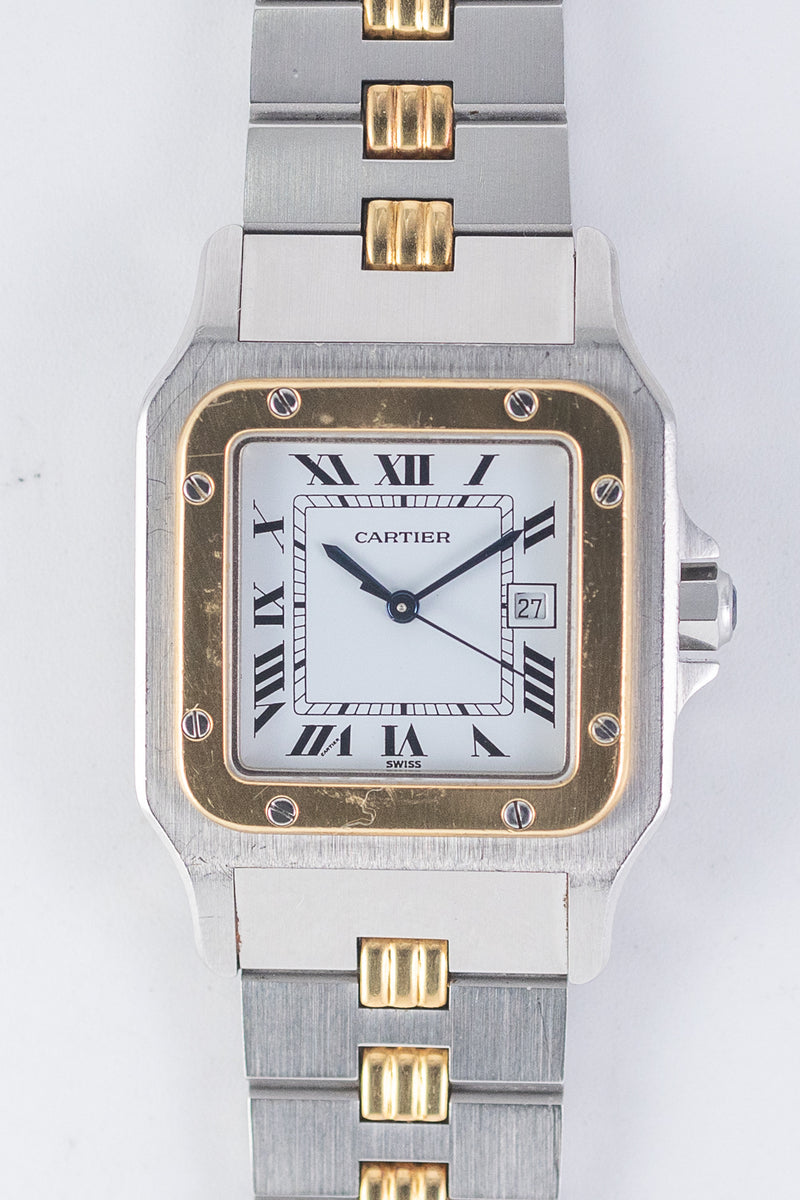 CARTIER LM Santos Ref.2961 AUTOMATIC Godron Bracelet – TIMEANAGRAM