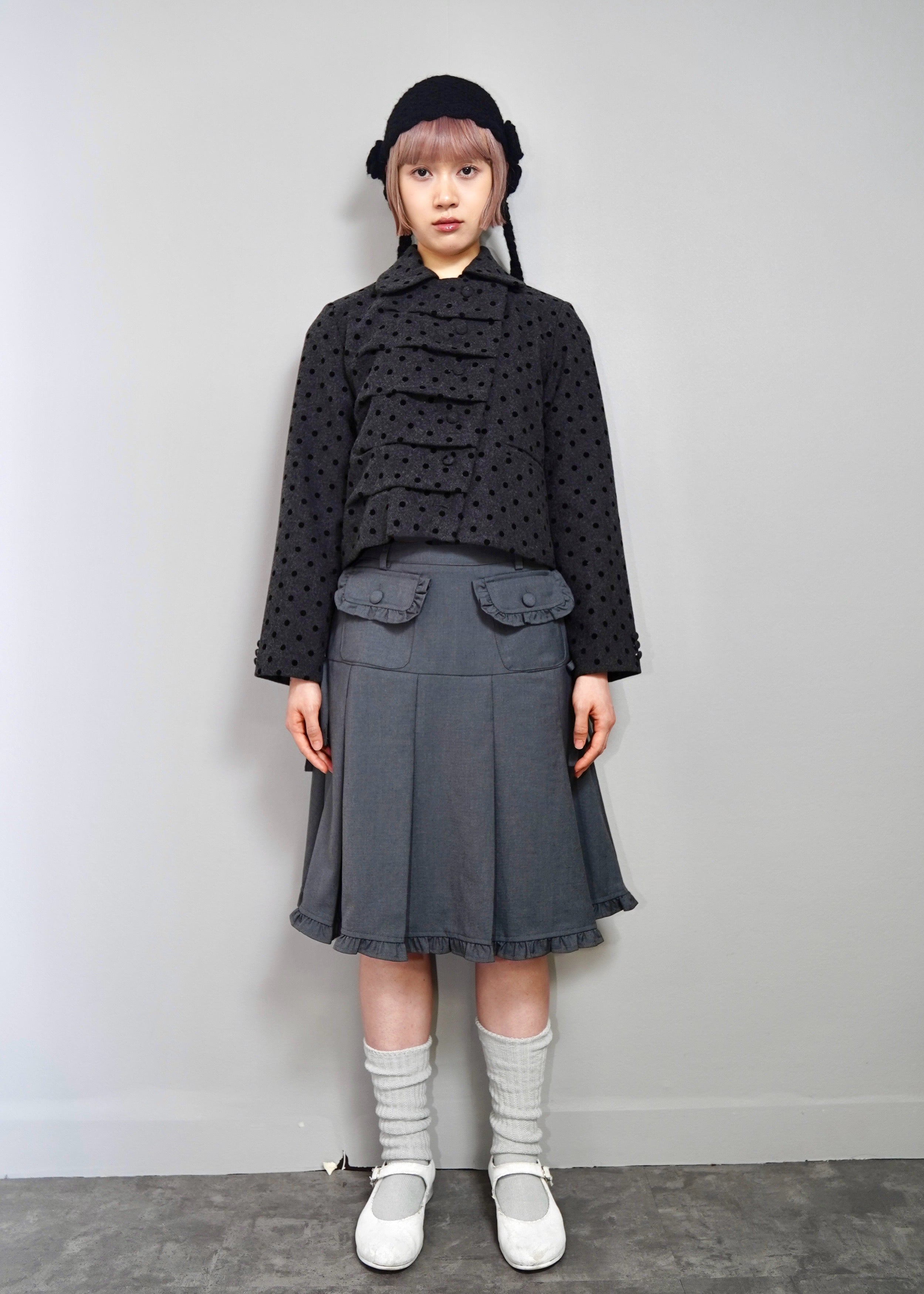 button up wool jacket-DOT – Tie.Me