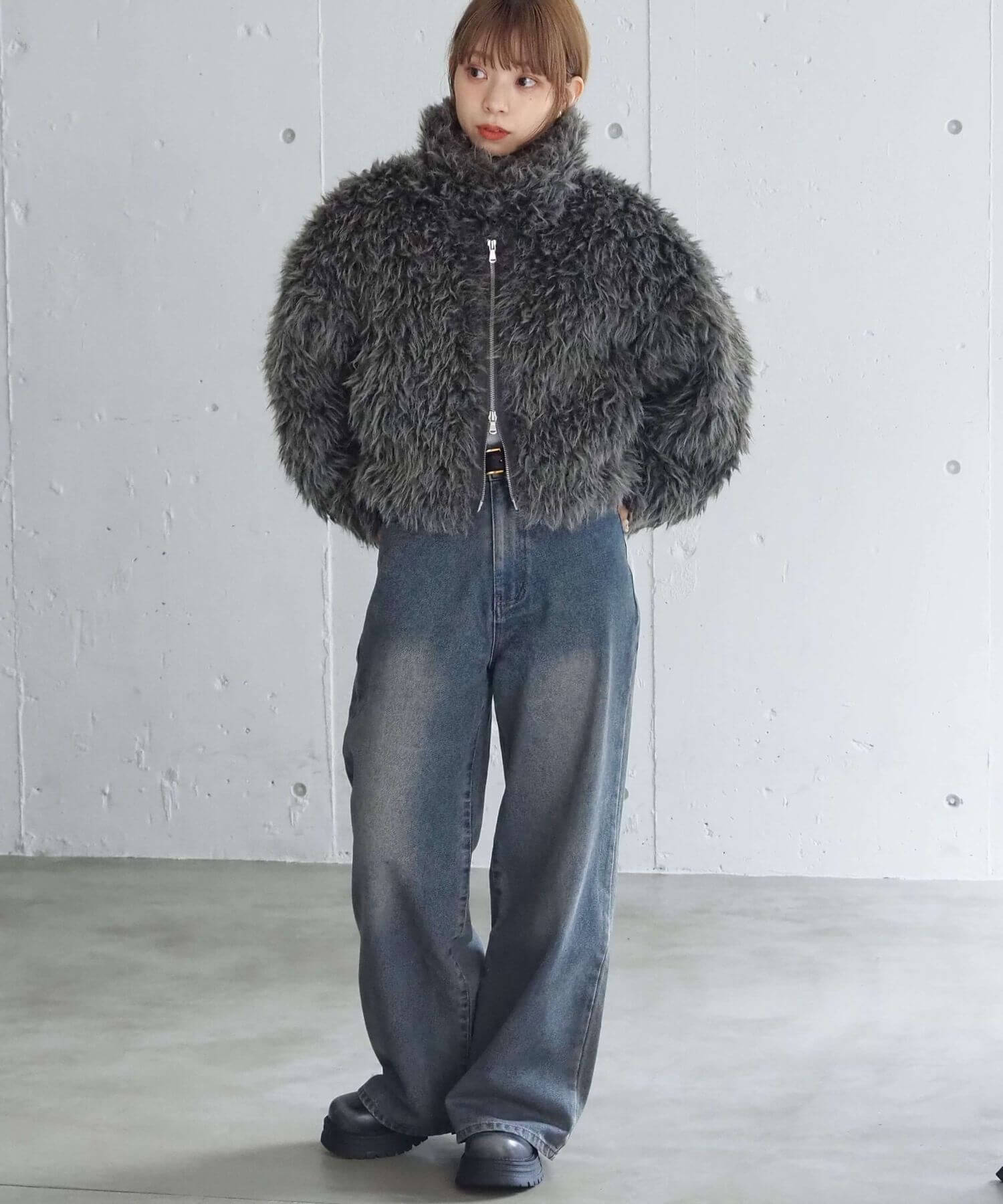 tiptop+pocket ティップトッププラスポケット / ミックスファーブルゾン