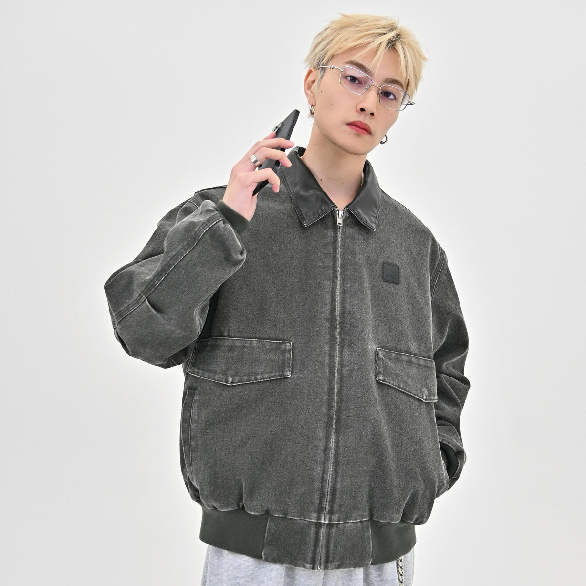 10日以内お届け】 レザーカラーデトロイトジャケット L2139