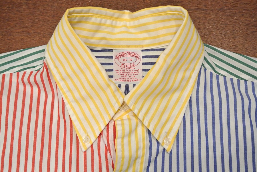 Vintage/Used】ブルックスブラザーズ クレイジーパターン ストライプ