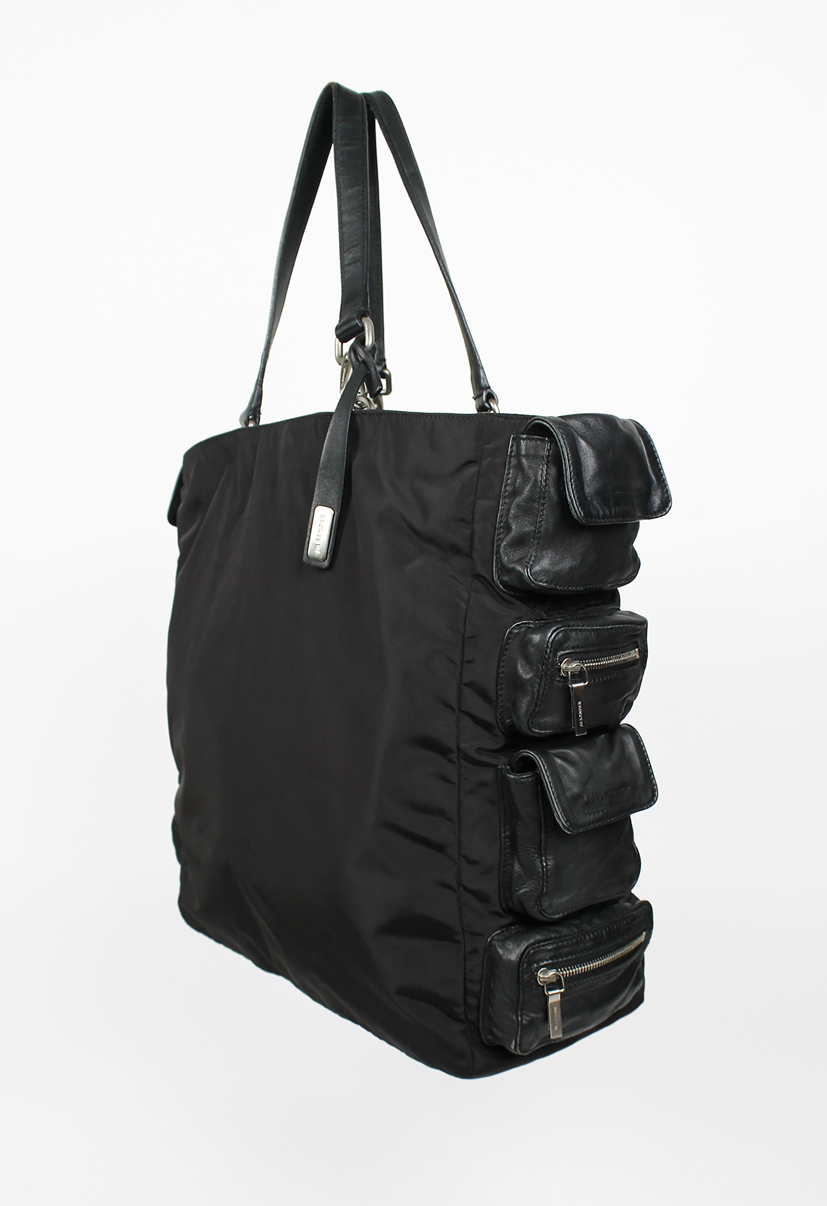 JIL SANDER SS 2003 LEATHER AND NYLON CARGO TOTE BAG – THE 543
