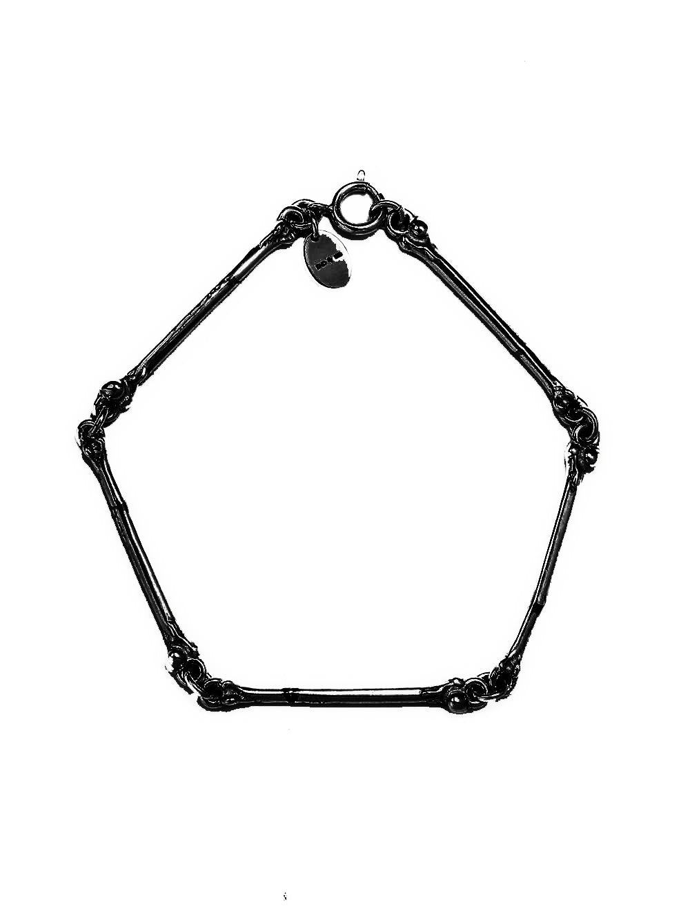 sspj.0013_black スケルトンボーンブレスレット-L