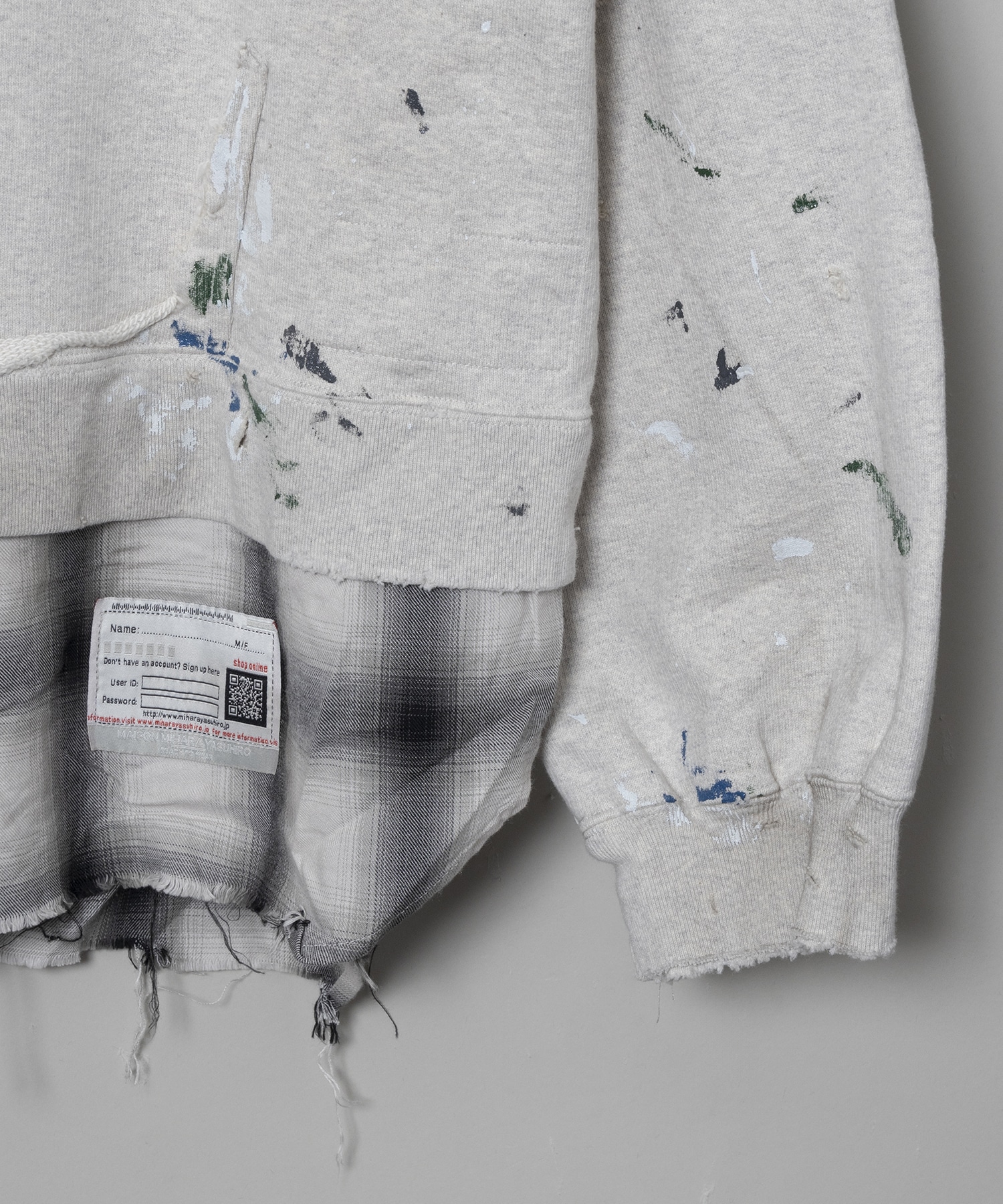 Maison MIHARAYASUHIRO | ミハラヤスヒロ | パーカー | ヴィンテージ加工