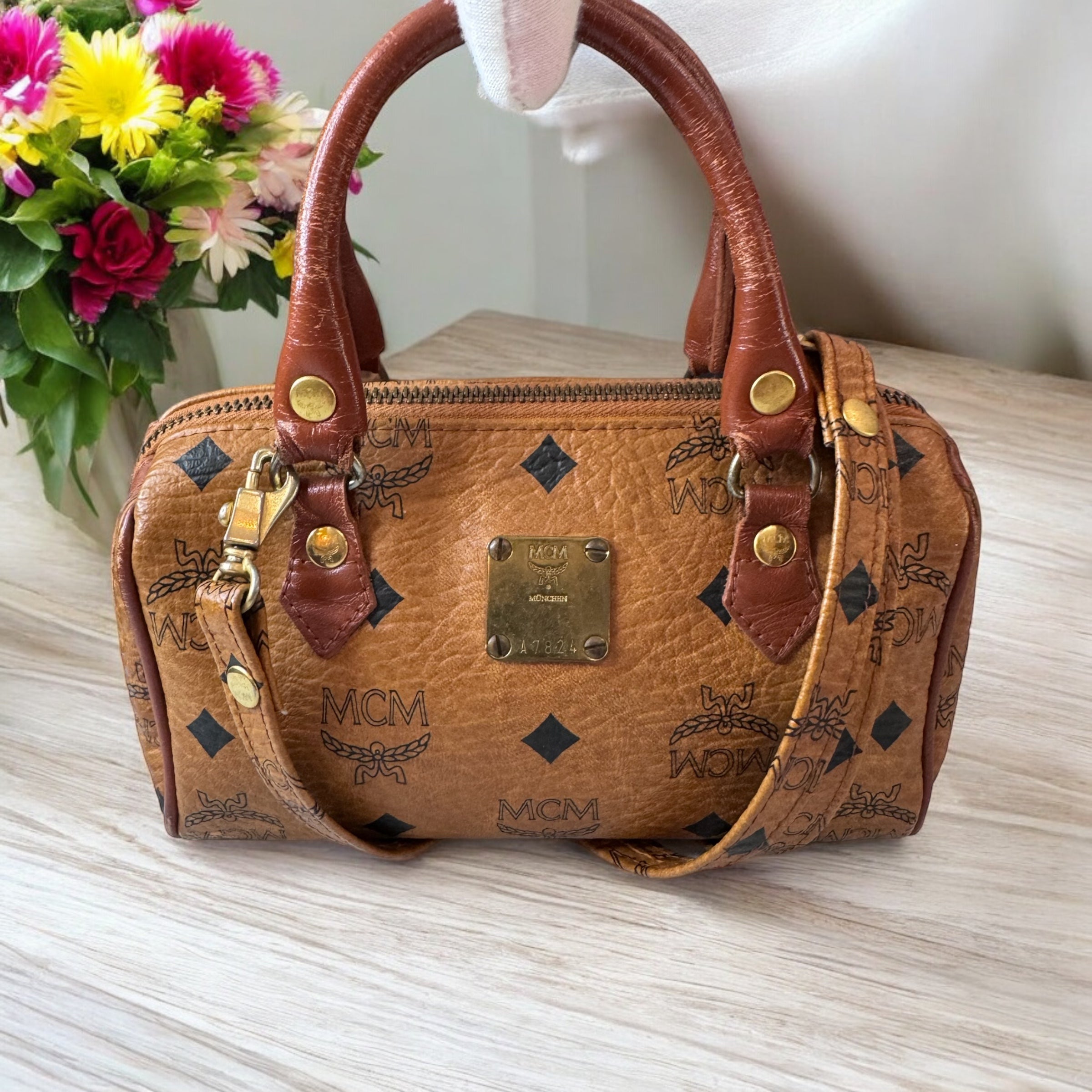 MCM Mini Logo Two Way German Made Bag | The Little Purse