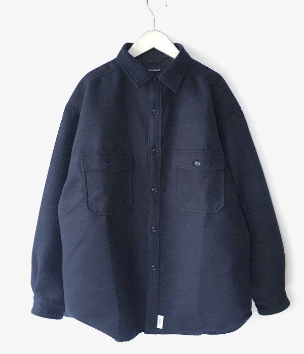 DESCENDANT/CPOC MELTON SHIRT (NAVY)