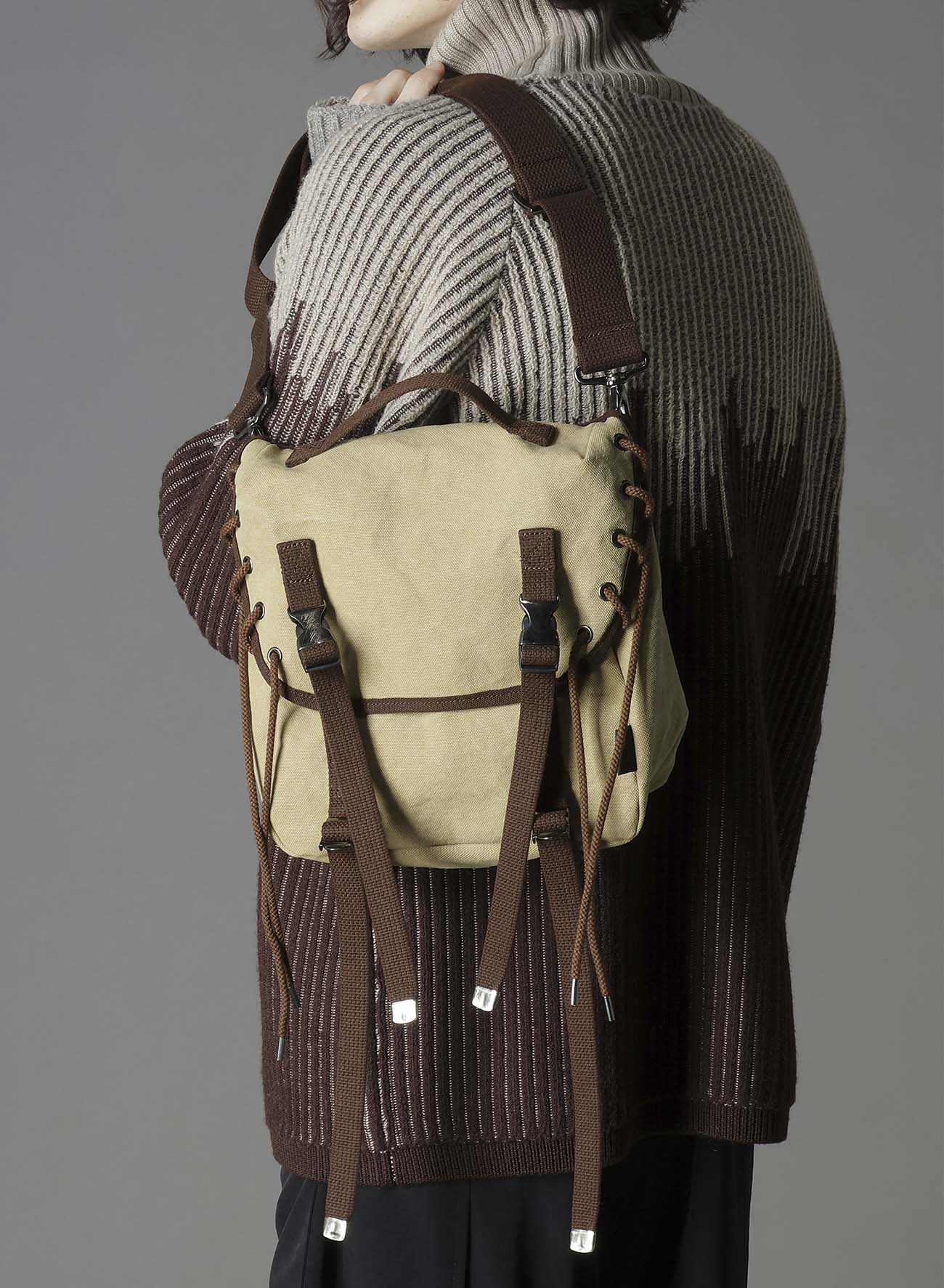 CANVAS SHOULDER BAG(FREE SIZE BEIGE): Soldes｜THE SHOP YOHJI YAMAMOTO