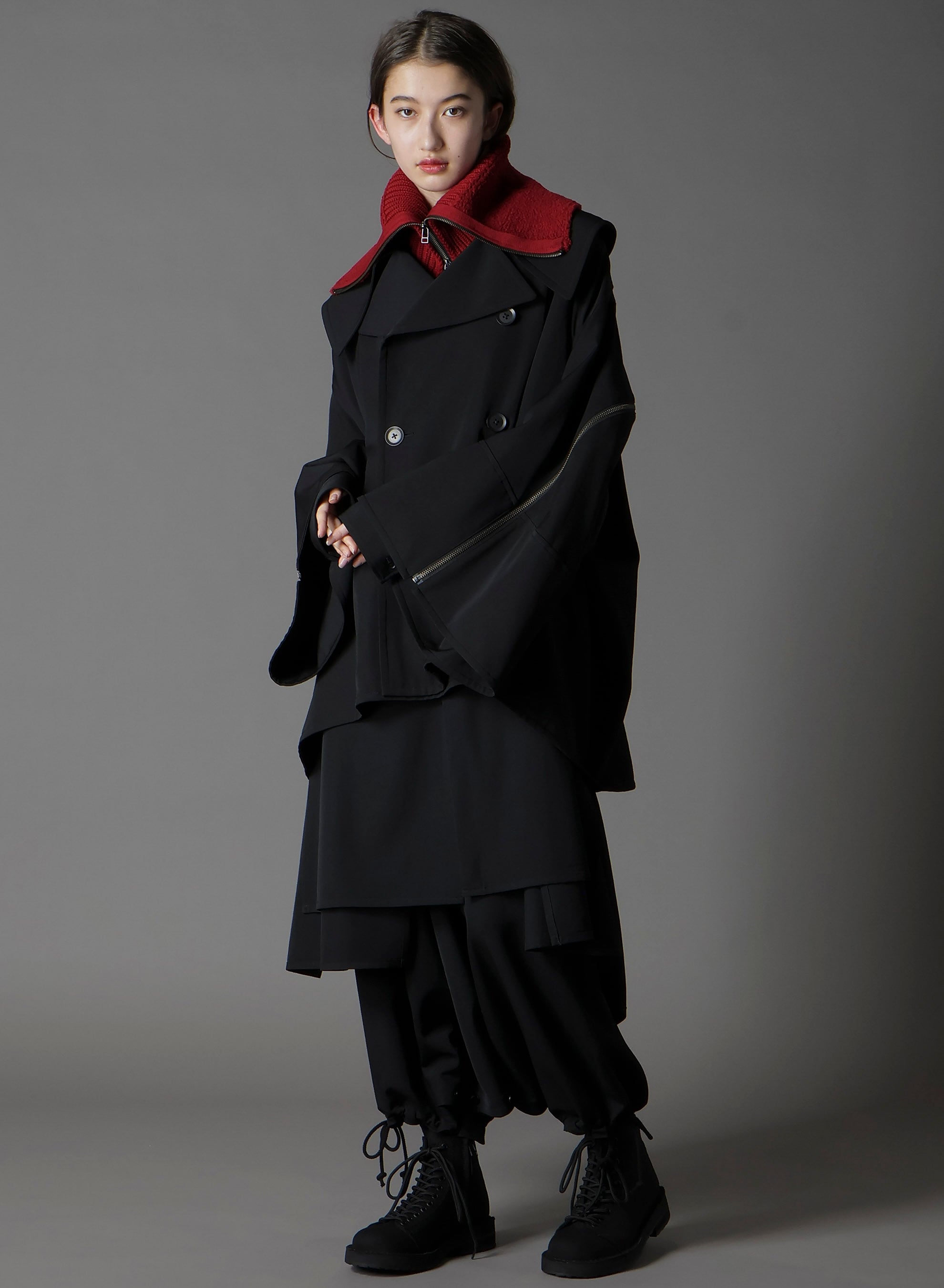 Wool boa+EX FineMerino Wool NECK WARMER(FREE SIZE Red): Soldes